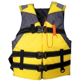 1pc Adult Portable Breathable Inflatable Vest (Color: Yellow)