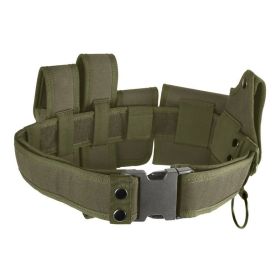 Modular Tactical Tool Belt with Pouches (Type: Tools Belt, Color: Green)