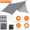 Waterproof Camping Tarp Kit Tent Canopy Rain Fly Awning Shelter