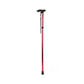 Adjustable Portable Walking Stick for Outdoor Travel Hiking (Type: Walking Stick, Color: Red)