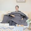 USB Heated Blanket Electric Heated Poncho Shawl Wrap Throw