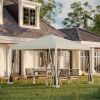 Outsunny 10' x 10' Pop Up Canopy Tent with Netting
