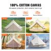 VEVOR 5-8 Person Canvas Glamping Bell Waterproof Yurt Tent
