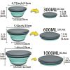 3pcs/Set Silicone Bowl, Lunch Box, Salad Bowl Containers Set