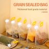 5pcs Food Storage Bags; Portable Folding Sealed Containers With Lids
