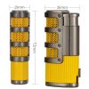 Pocket Lighter Lighting Cigar Tool Metal 3 Torch Gas Refillable Lighters Smoking Accessories Butane Jet Fire Starter