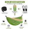 Camping Double/Single Portable Hammock With 2 Straps/Carabiners