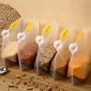 5pcs Food Storage Bags; Portable Folding Sealed Containers With Lids