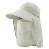 Outdoor Sun Shield Fishing Hat with Neck Flap