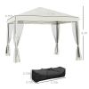 Outsunny 10' x 10' Pop Up Canopy Tent with Netting