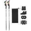2Pcs Collapsible Folding Aluminum Walking Sticks