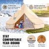 VEVOR All-Season Cotton Canvas Bell Tent