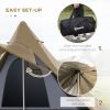 Outsunny 15.4'x15.4'x8.5' Teepee Tent