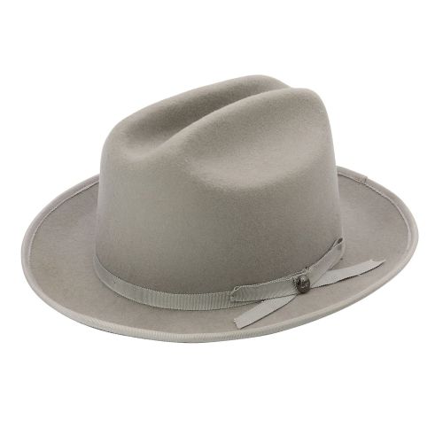 Rough Road Wool Felt Grosgrain Band Fedora Hat