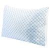 Bed Pillows Cooling Memory Foam Pillow Ventilated with Cooling Gel Infused Memory Foam Heat Moisture Reducing Cooling Fiber Breathable Machine Washabl